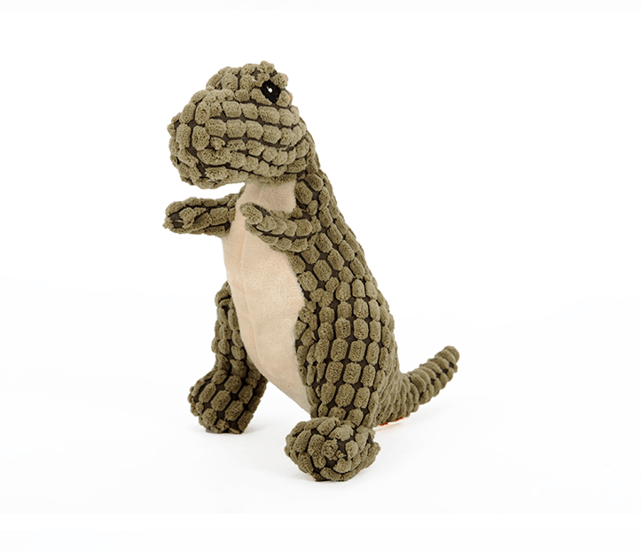 Giant Fleece Dinosaur Interactive Dog Toy with Squeakers - Perfect for your Best Friend!