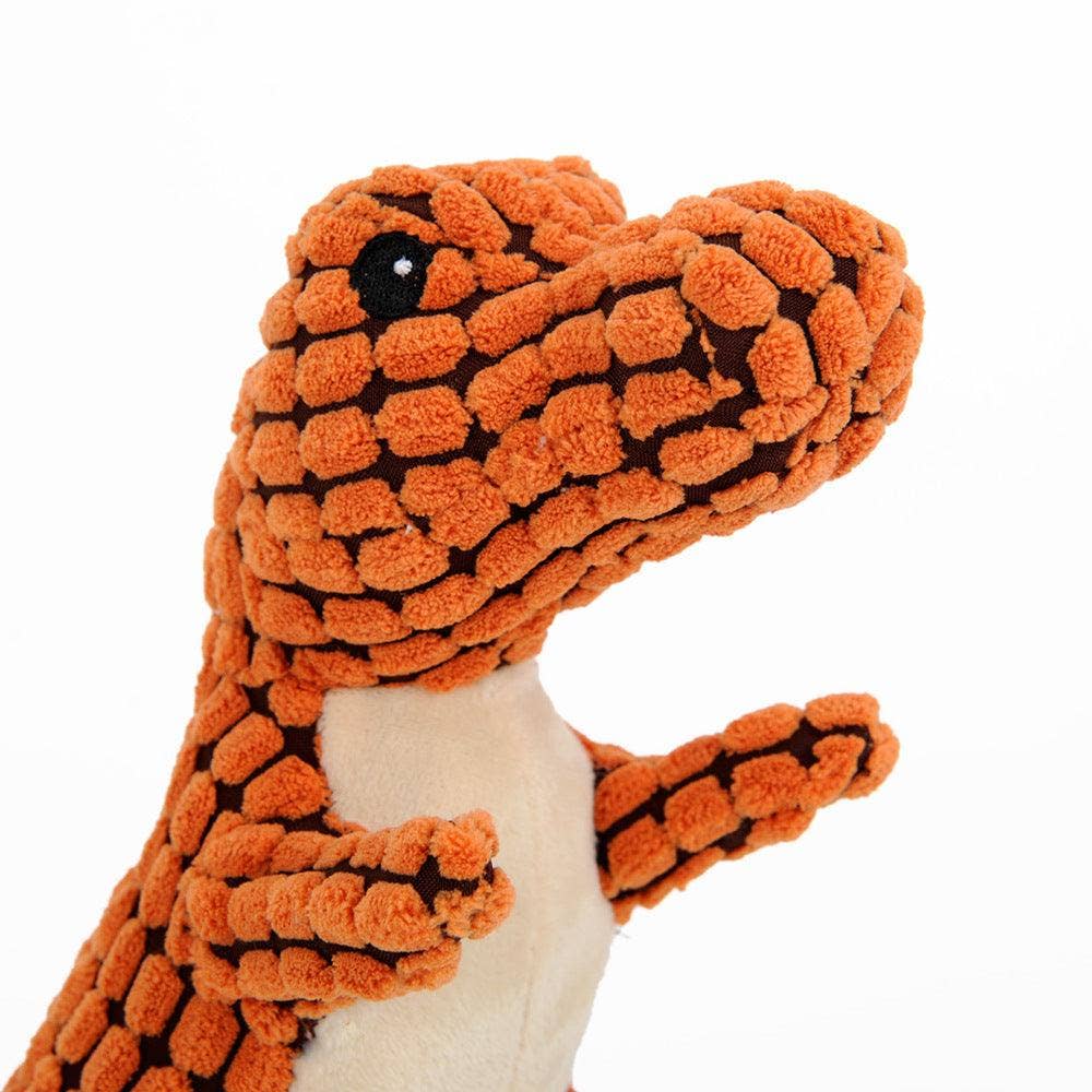 Giant Fleece Dinosaur Interactive Dog Toy with Squeakers - Perfect for your Best Friend!