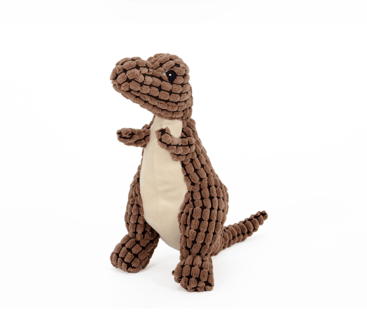 Giant Fleece Dinosaur Interactive Dog Toy with Squeakers - Perfect for your Best Friend!