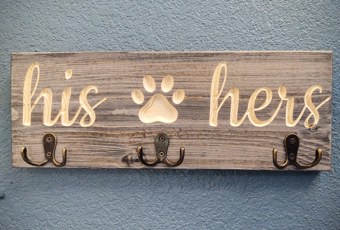 His "Paw" Hers w/hooks for leashes, keys, etc.!