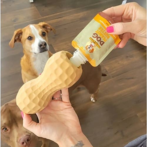 Poochie Butter! // 2oz Squeeze Pack + Peanut Shaped Toy Filler